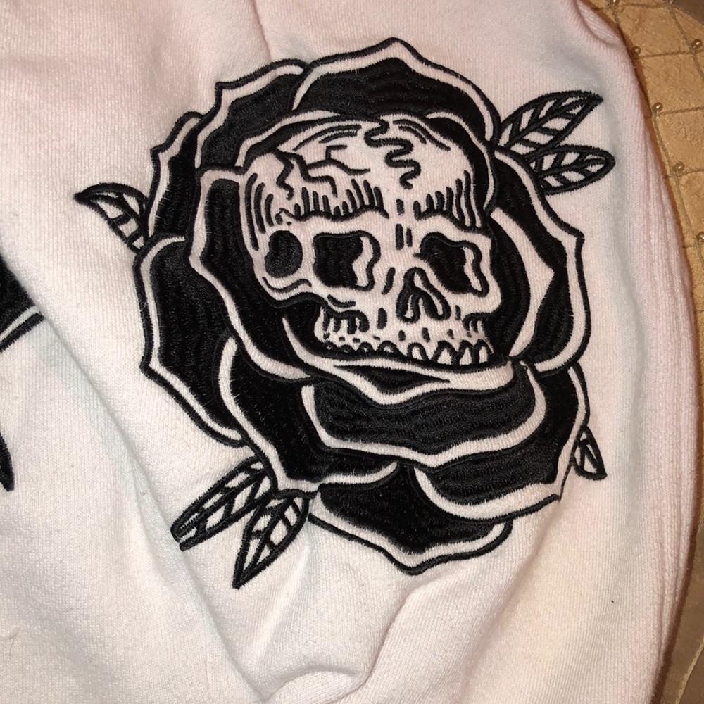 White hoodie from Zumiez